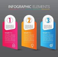 modern text box template banner Infographics vector