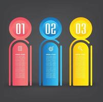 modern text box template banner Infographics vector