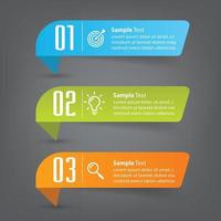 modern text box template banner Infographics vector