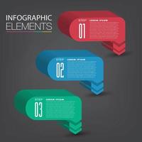 modern text box template banner Infographics vector