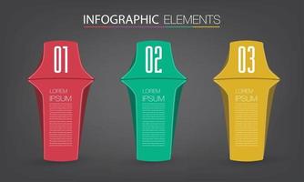 modern text box template banner Infographics vector