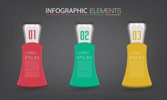 modern text box template banner Infographics vector