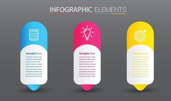 modern text box template banner Infographics vector