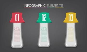 modern text box template banner Infographics vector