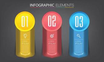 modern text box template banner Infographics vector