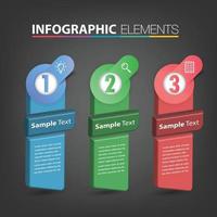 modern text box template banner Infographics vector