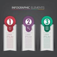 modern text box template banner Infographics vector