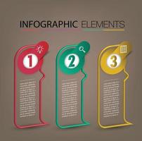 modern text box template banner Infographics vector