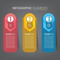 modern text box template banner Infographics vector