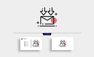 receive and send message icon vector design