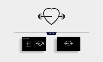 love fitness icon vector illustration isolated