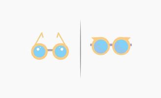 Sun Glasses Icon Clipart Vector Design