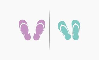 vector de diseño de icono de verano de chanclas