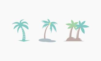 Coconut and palm icon design vector