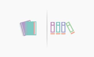 Box file clipart icon design vector