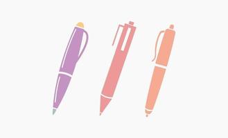 Ilustración de vector de diseño de icono de herramienta de pluma