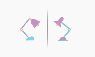 Desk lamp icon design simple vector