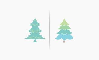 vector de diseño de icono de árbol de navidad
