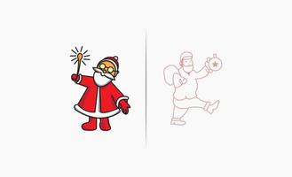 vector de diseño de icono de santa claus