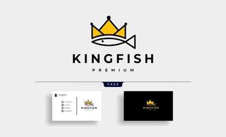 King Fish Logo Design Vector Illustration