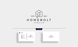 Home Bolt Logo Vector Design Icon Illustration