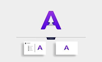 Letter A Arrow Logo vector Design icon Illustration