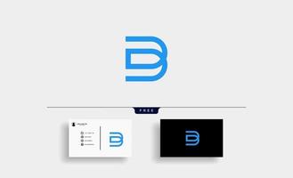 Initial letter DD DB Logo Design icon Illustration vector