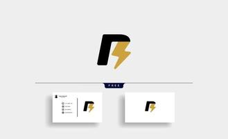 letter B Bolt Logo Vector Design Icon Illustration