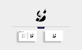 Letter S Bolt Logo Vector Design Icon Illustration