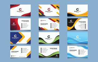 Set of Business Card Template vector