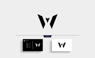 Letter W Monogram Logo Design vector