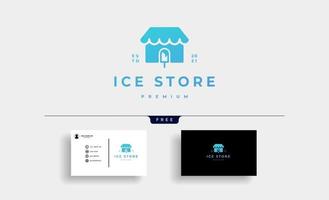 home ice cream store logo design vector