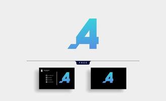 Letter A4 Logo Design Vector template