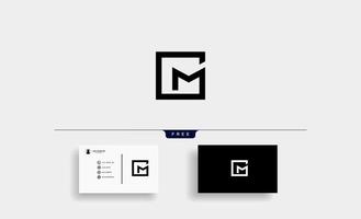 Letter MG GM Message Logo Design Vector Illustration