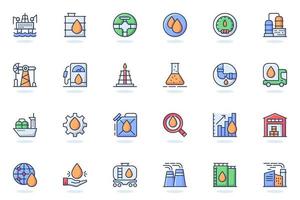 Industry web flat line icon vector