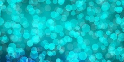 Light BLUE vector background with bubbles