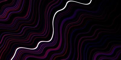 Dark Purple Pink vector pattern with wry lines