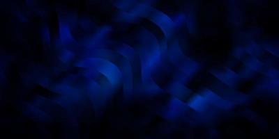 textura de vector azul oscuro con líneas torcidas