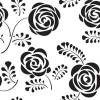 Floral seamless pattern with flower rose Abstract swirl line bloom background Petal tiled wallpaper
