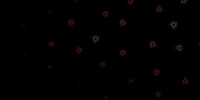 Dark orange vector backdrop with virus symbols