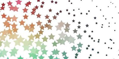 Dark Blue Red vector texture with beautiful stars