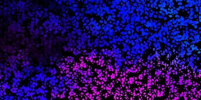 Dark pink blue vector background with random forms