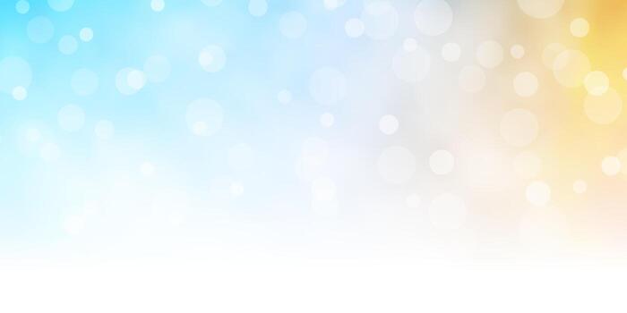 Fondo de vector amarillo azul claro con círculos