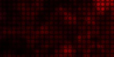 Dark Red vector layout with circles