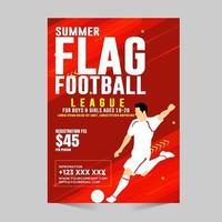 Sports Flyer Template Design for Sports Club vector