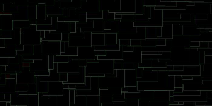 Dark Green vector background with rectangles