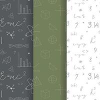 Set of seamless patterns vector