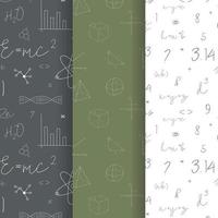 Set of seamless patterns vector