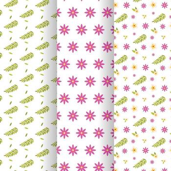Set of seamless patterns vector