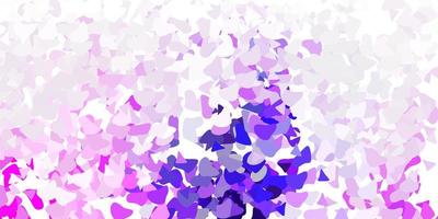 Light purple pink vector pattern with abstract shapes